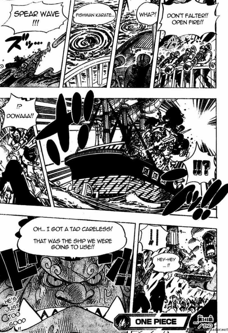 One Piece Manga Chapter 546 page 16 - Fish-Man Pirate Captain Jinbe, Warlord of the Sea