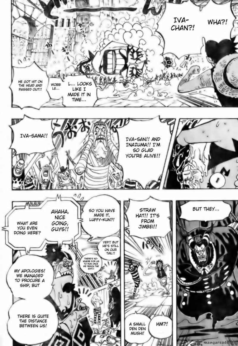 One Piece Manga Chapter 547 page 11 - Escaping the Island