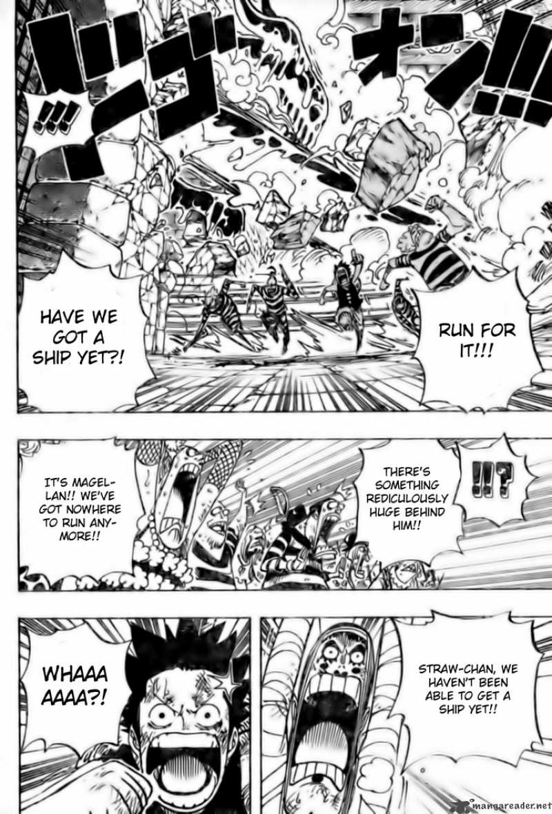 One Piece Manga Chapter 547 page 9 - Escaping the Island