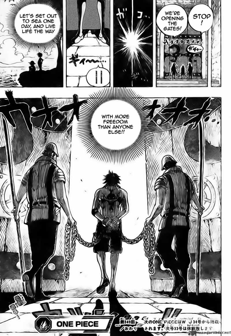 One Piece Manga Chapter 549 page 19 - Ship Sailing Forth