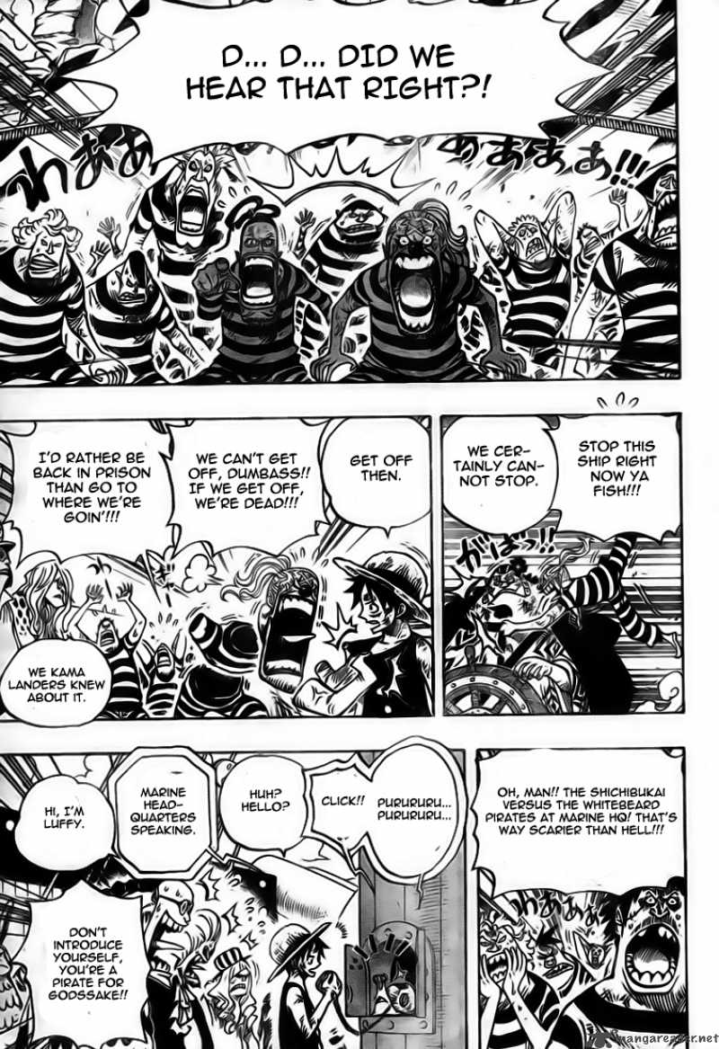 One Piece Manga Chapter 549 page 9 - Ship Sailing Forth