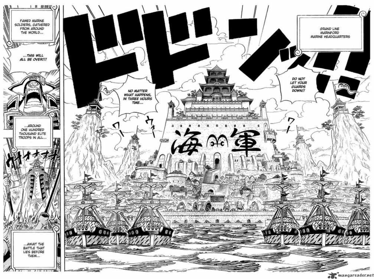 One Piece Manga Chapter 550 page 6 - Marine Headquarters