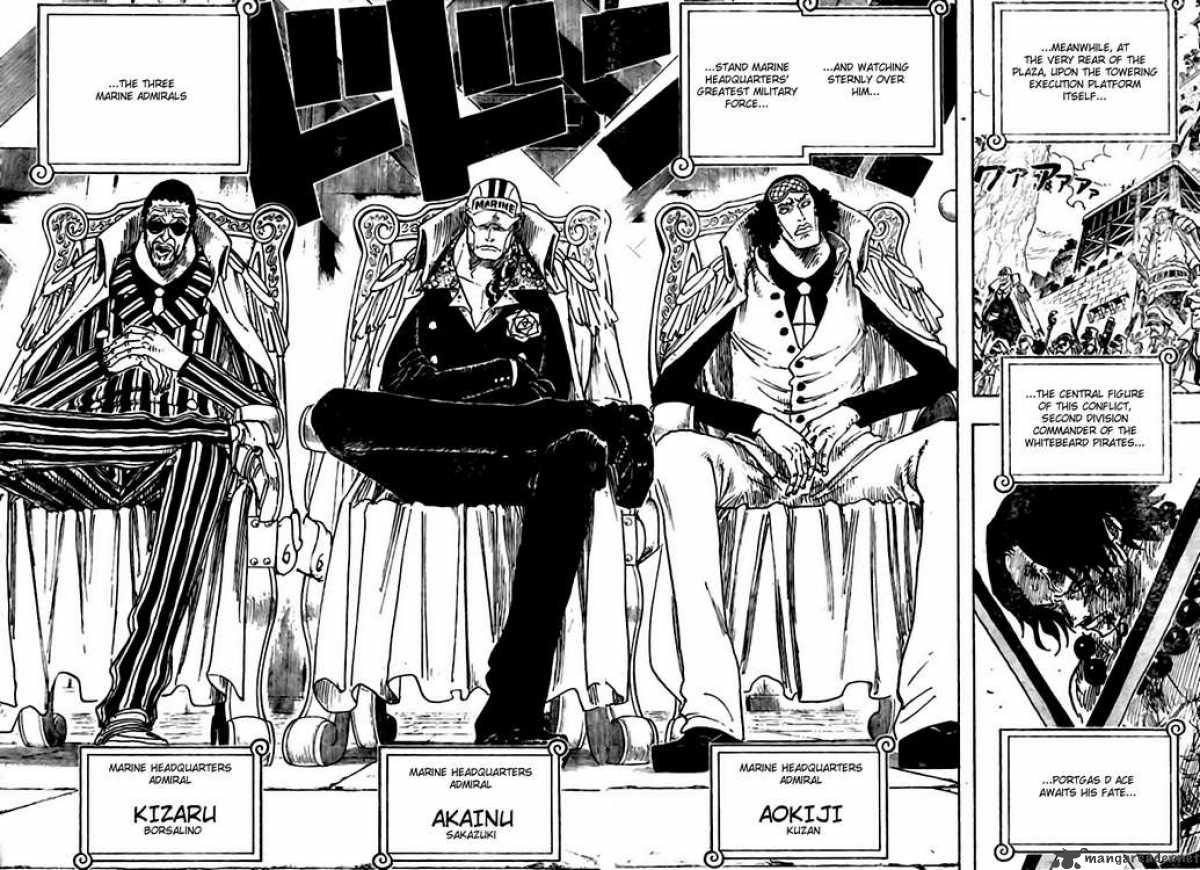 One Piece Manga Chapter 550 page 8 - Marine Headquarters