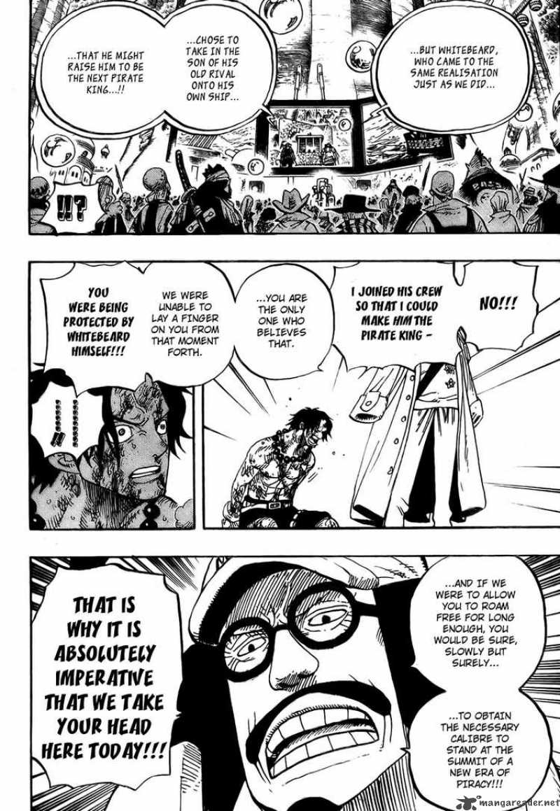 One Piece Manga Chapter 551 page 8 - Whitebeard of the Four Emperors