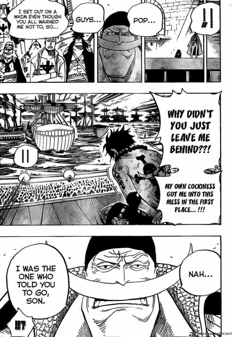 One Piece Manga Chapter 552 page 13 - Ace and Whitebeard