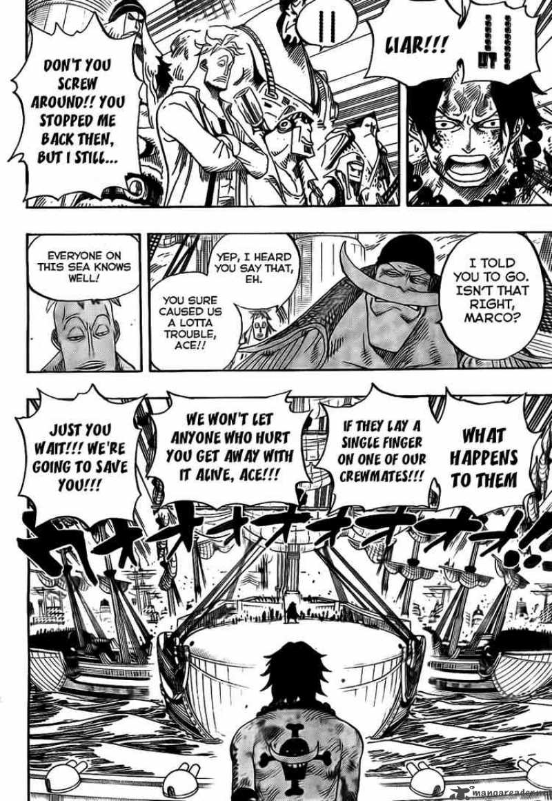 One Piece Manga Chapter 552 page 14 - Ace and Whitebeard