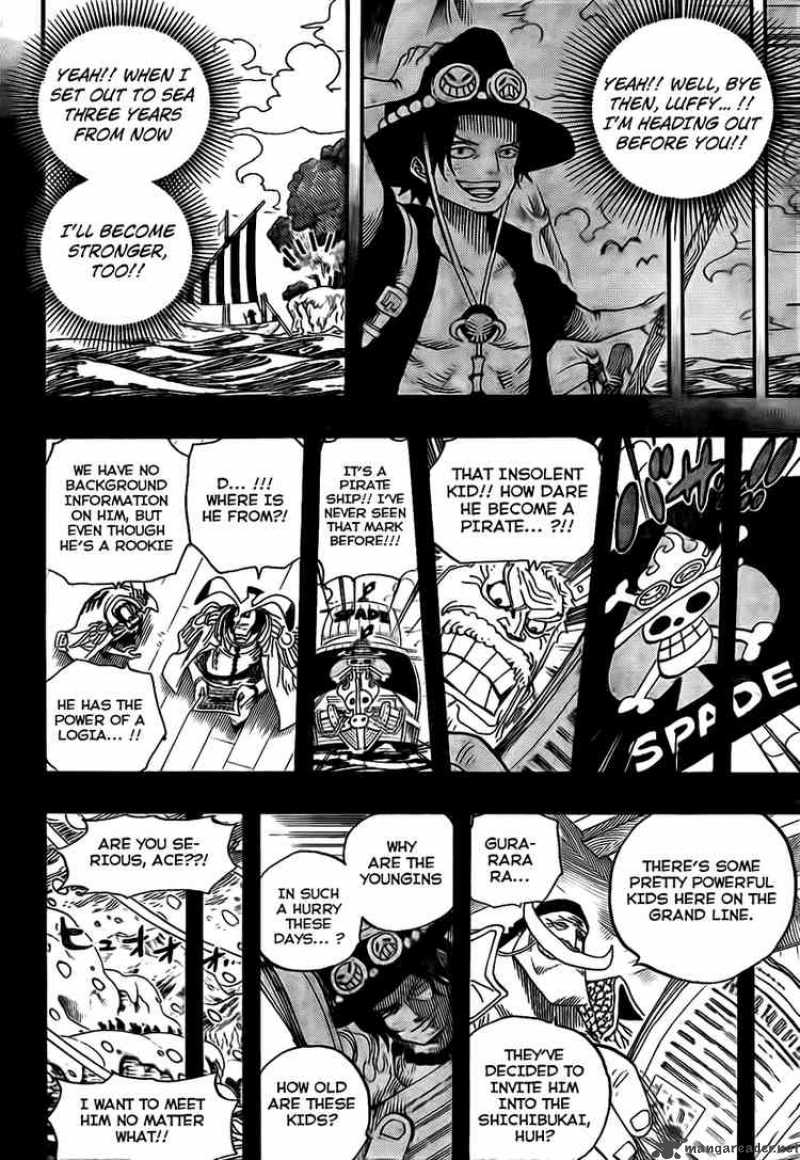 One Piece Manga Chapter 552 page 4 - Ace and Whitebeard