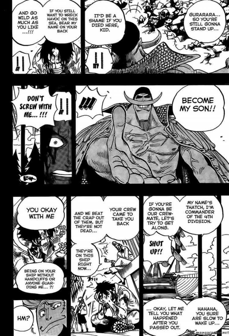 One Piece Manga Chapter 552 page 8 - Ace and Whitebeard