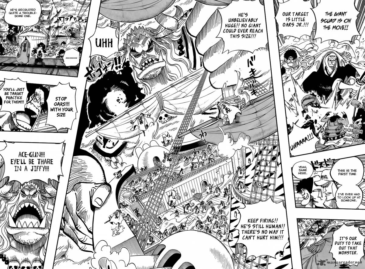 One Piece Manga Chapter 555 page 2 - Oars and the Kasa