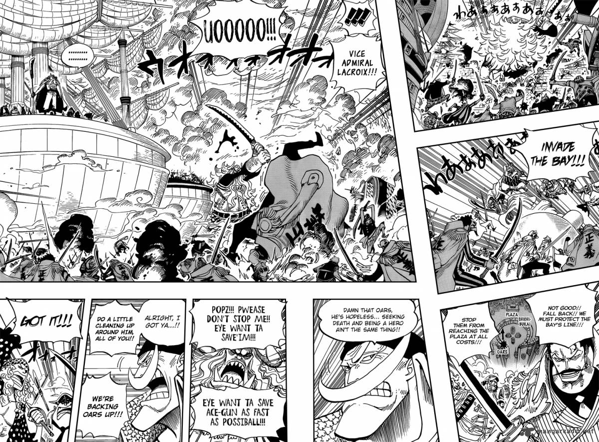 One Piece Manga Chapter 555 page 4 - Oars and the Kasa