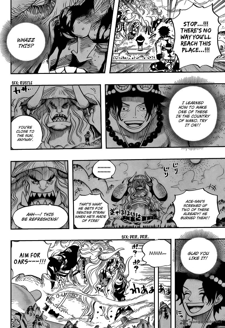 One Piece Manga Chapter 555 page 8 - Oars and the Kasa