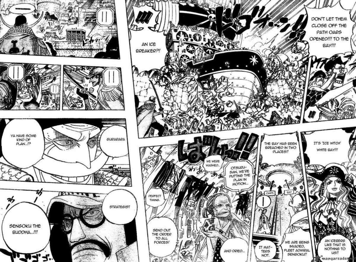 One Piece Manga Chapter 556 page 9 - Justice Will Prevail!!
