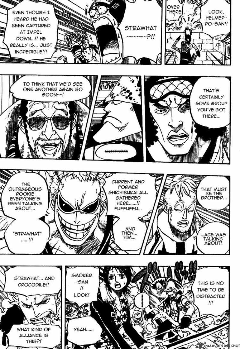 One Piece Manga Chapter 557 page 10 - Luffy and Whitebeard