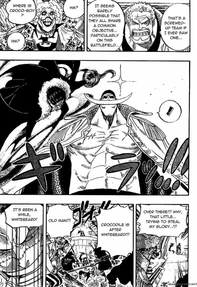One Piece Manga Chapter 557 page 12 - Luffy and Whitebeard