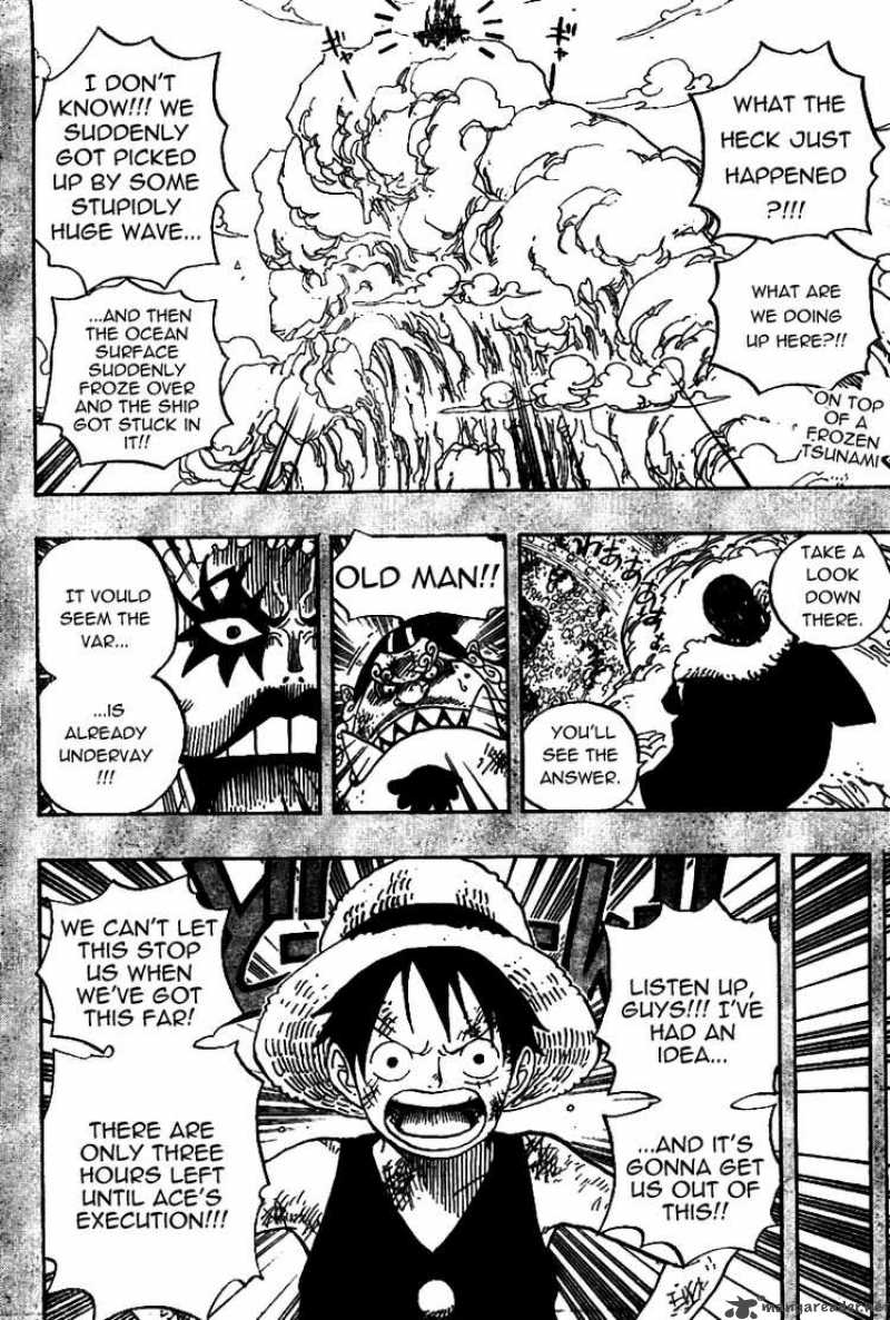 One Piece Manga Chapter 557 page 2 - Luffy and Whitebeard