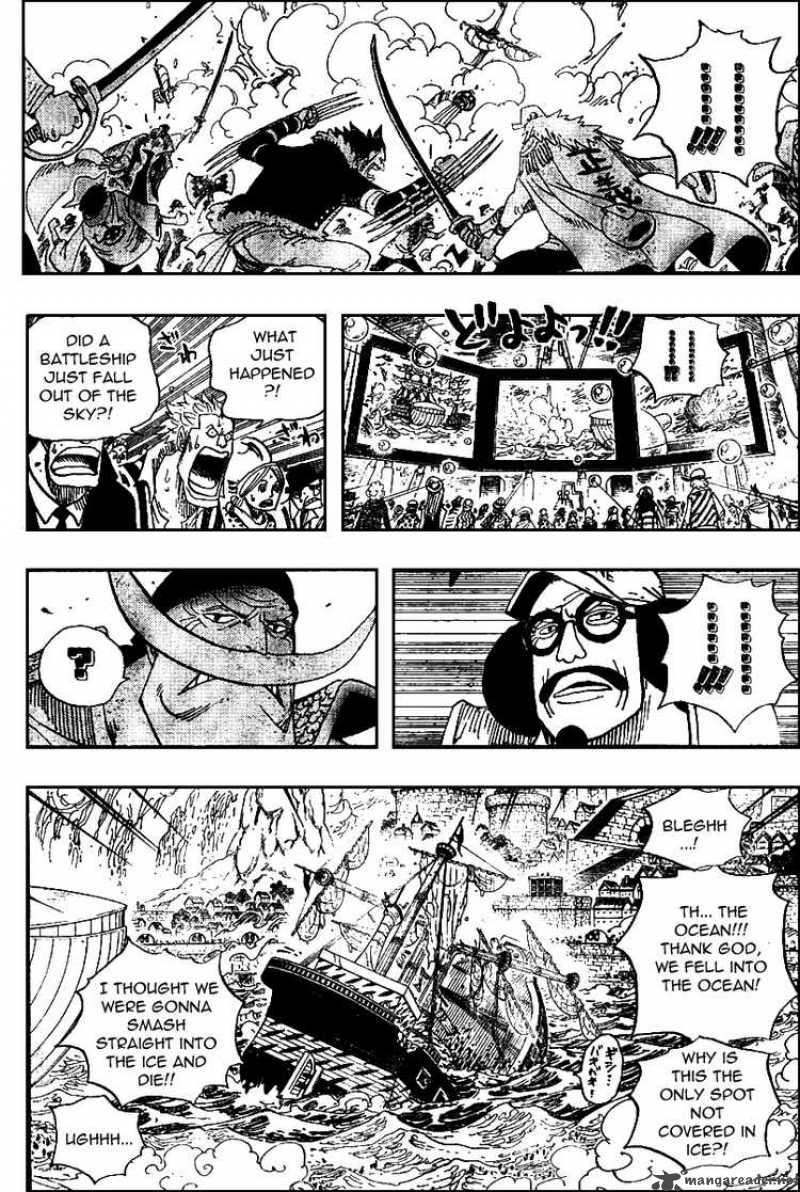 One Piece Manga Chapter 557 page 6 - Luffy and Whitebeard