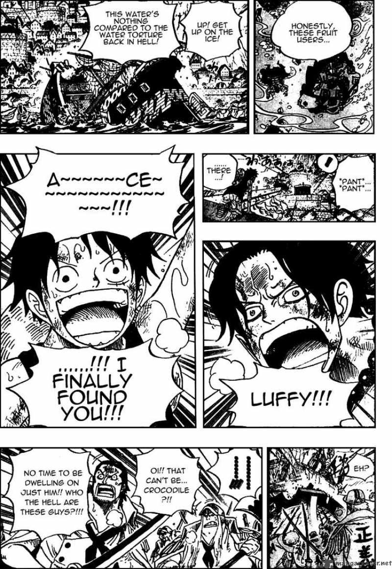 One Piece Manga Chapter 557 page 7 - Luffy and Whitebeard