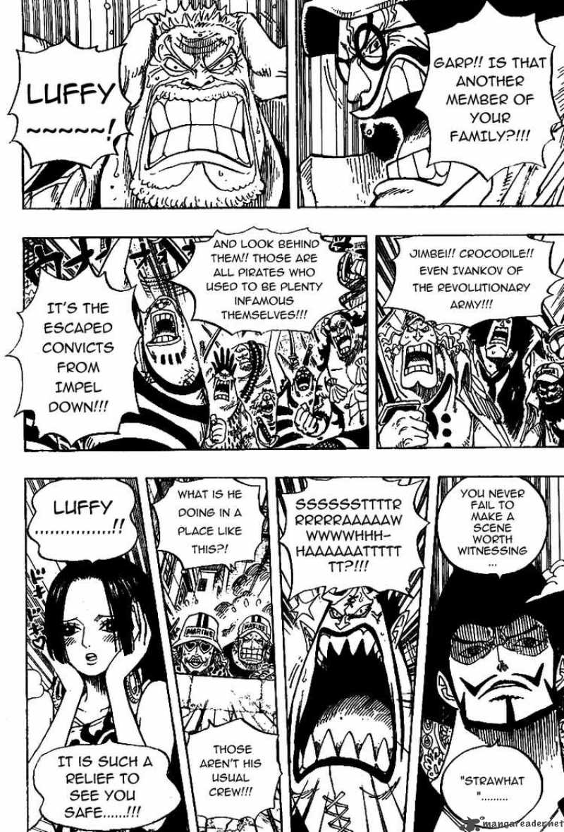 One Piece Manga Chapter 557 page 9 - Luffy and Whitebeard
