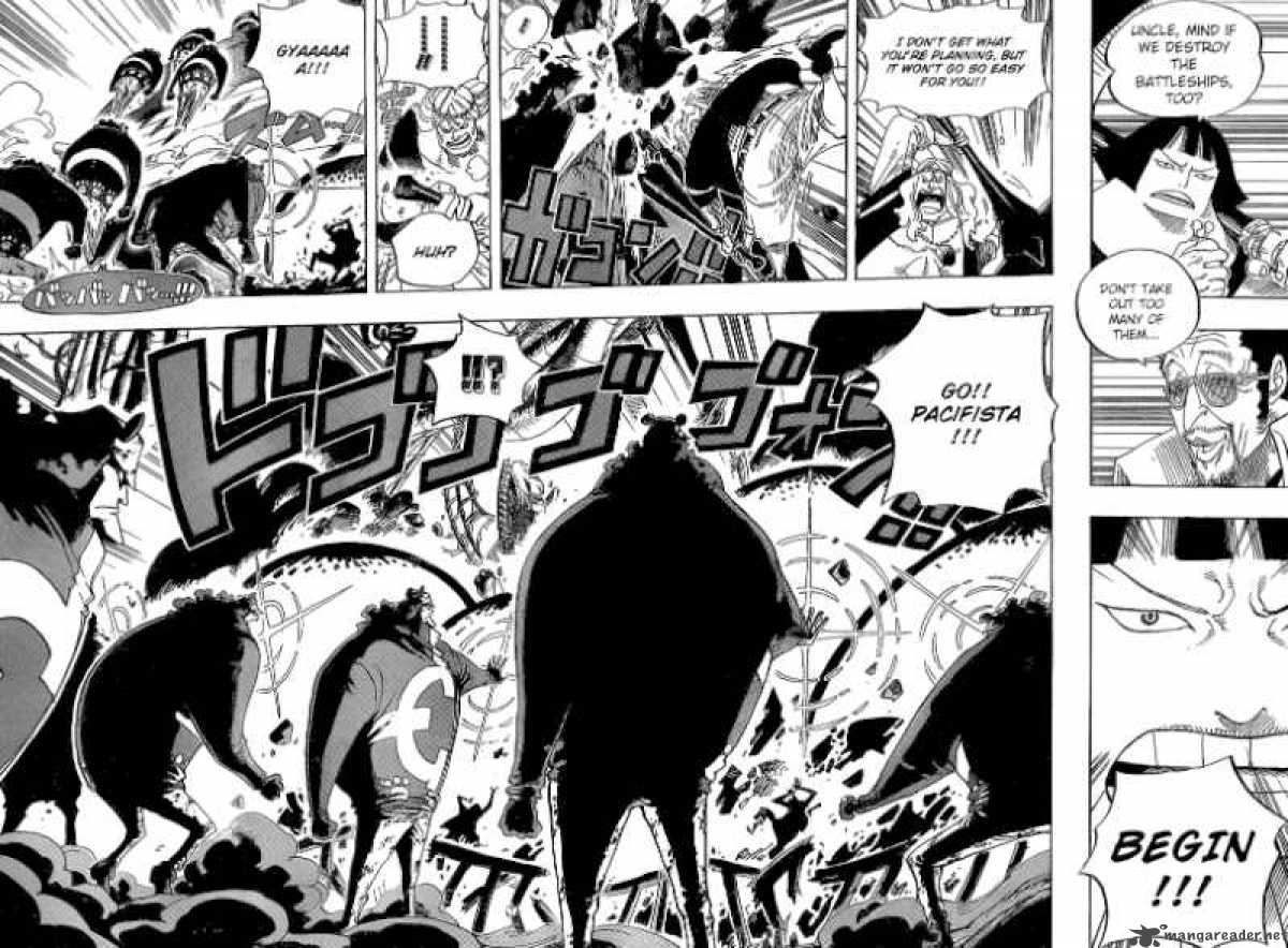 One Piece Manga Chapter 562 page 4 - Pirate Maelstrom Spider Squard