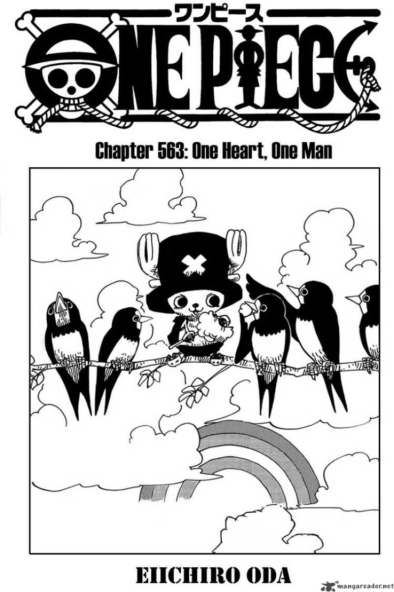 One Piece Manga Chapter 563 page 1 - One Heart, One Man