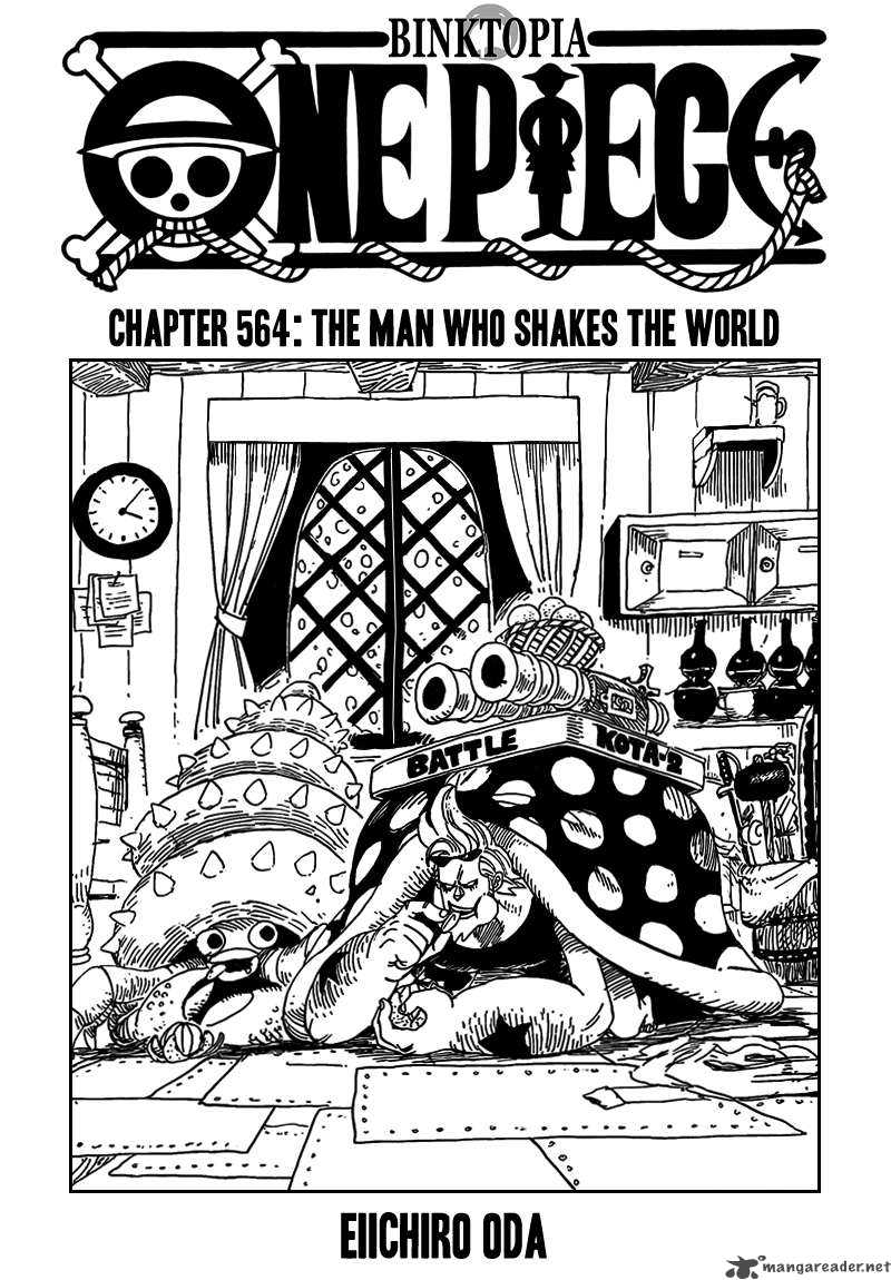 One Piece Manga Chapter 564 page 2 - The Man Who Shook the World