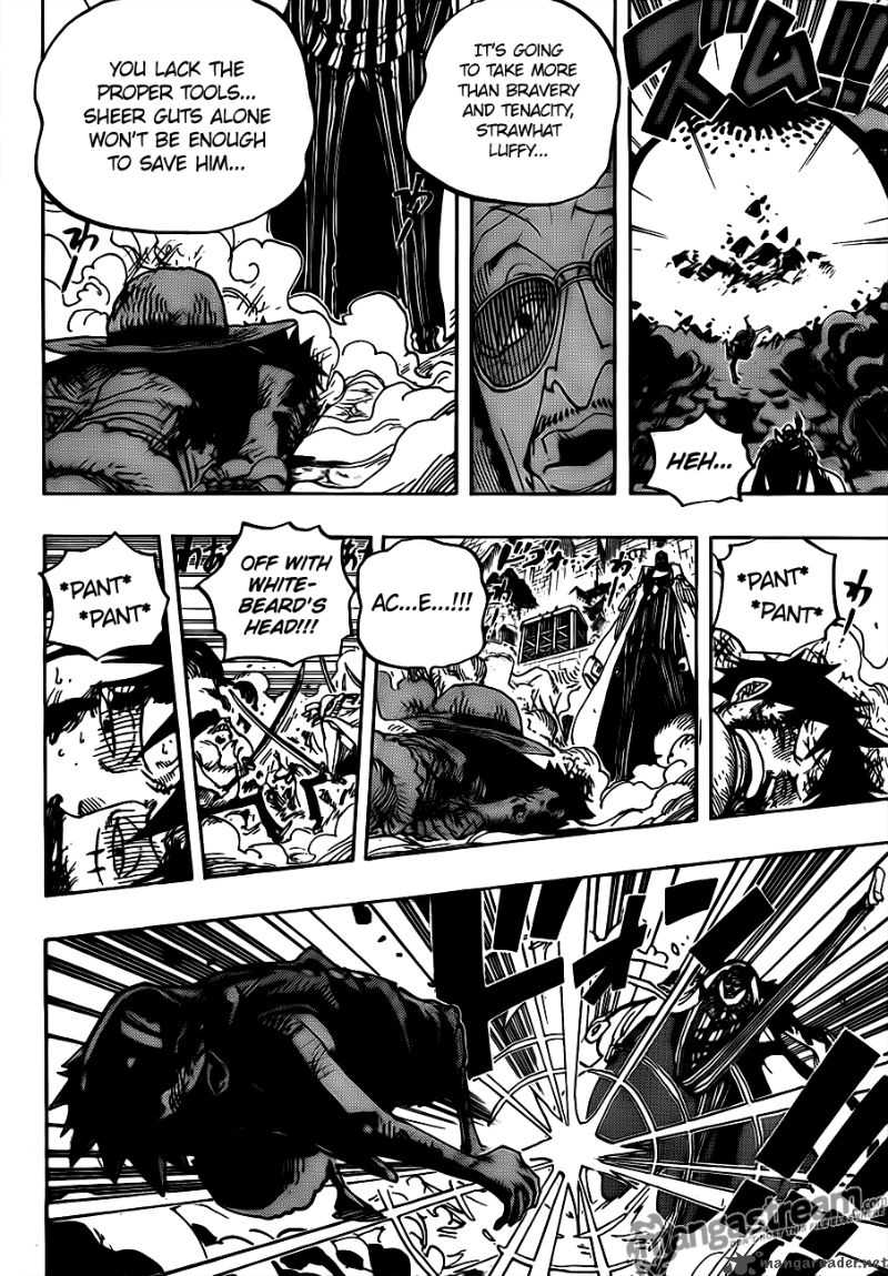 One Piece Manga Chapter 567 page 12 - Marineford Marine Headquarters - Oris Plaza