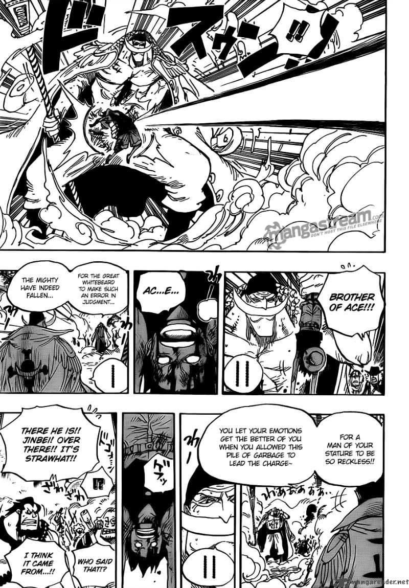 One Piece Manga Chapter 567 page 13 - Marineford Marine Headquarters - Oris Plaza