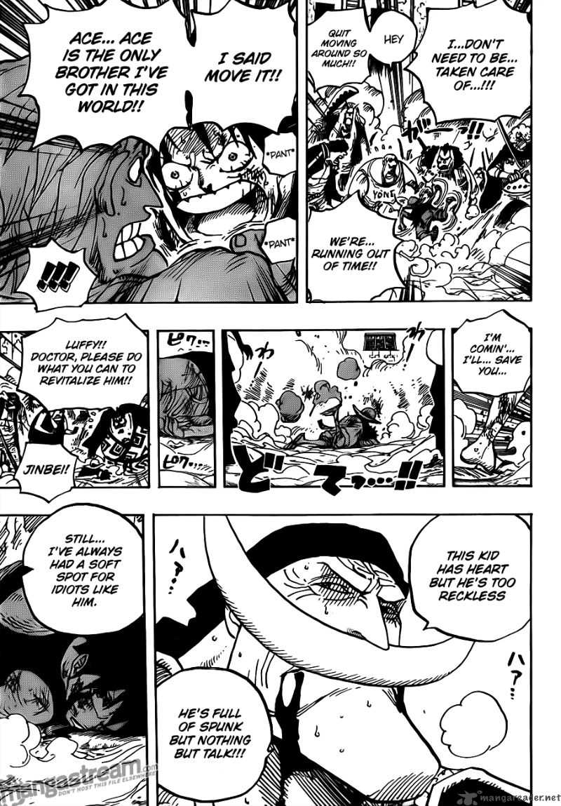 One Piece Manga Chapter 567 page 15 - Marineford Marine Headquarters - Oris Plaza