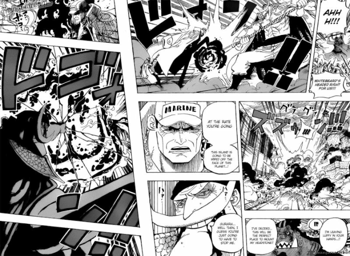 One Piece Manga Chapter 567 page 16 - Marineford Marine Headquarters - Oris Plaza