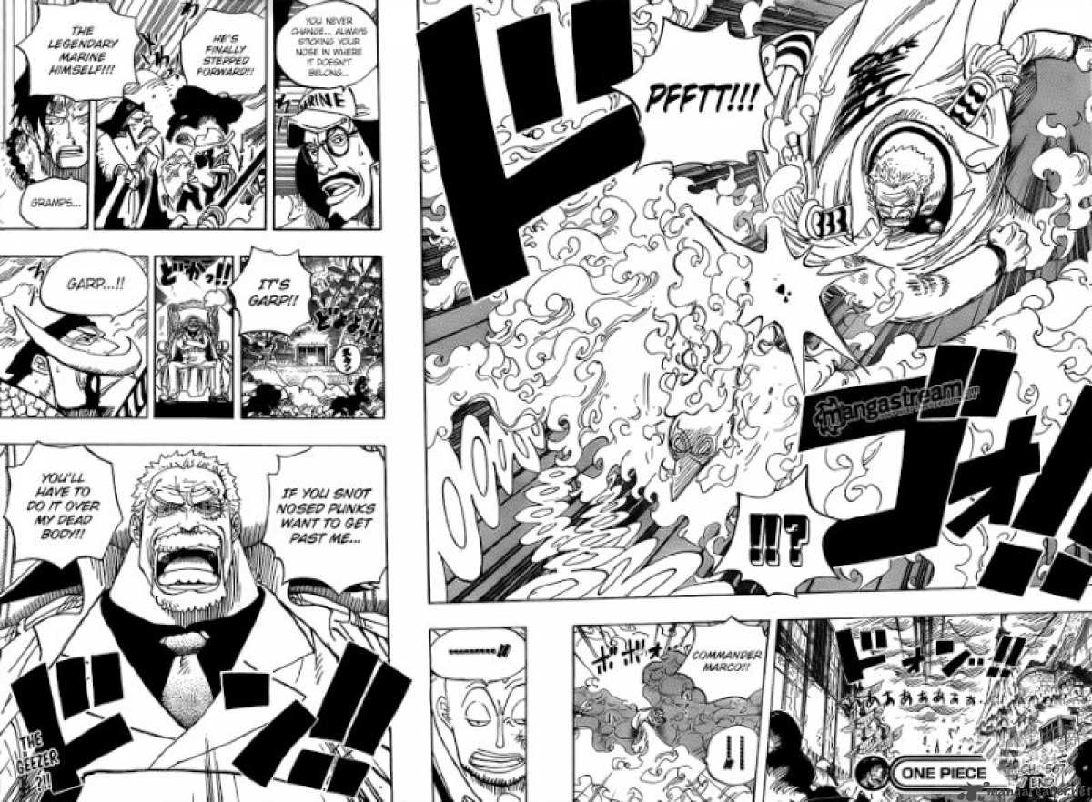One Piece Manga Chapter 567 page 19 - Marineford Marine Headquarters - Oris Plaza