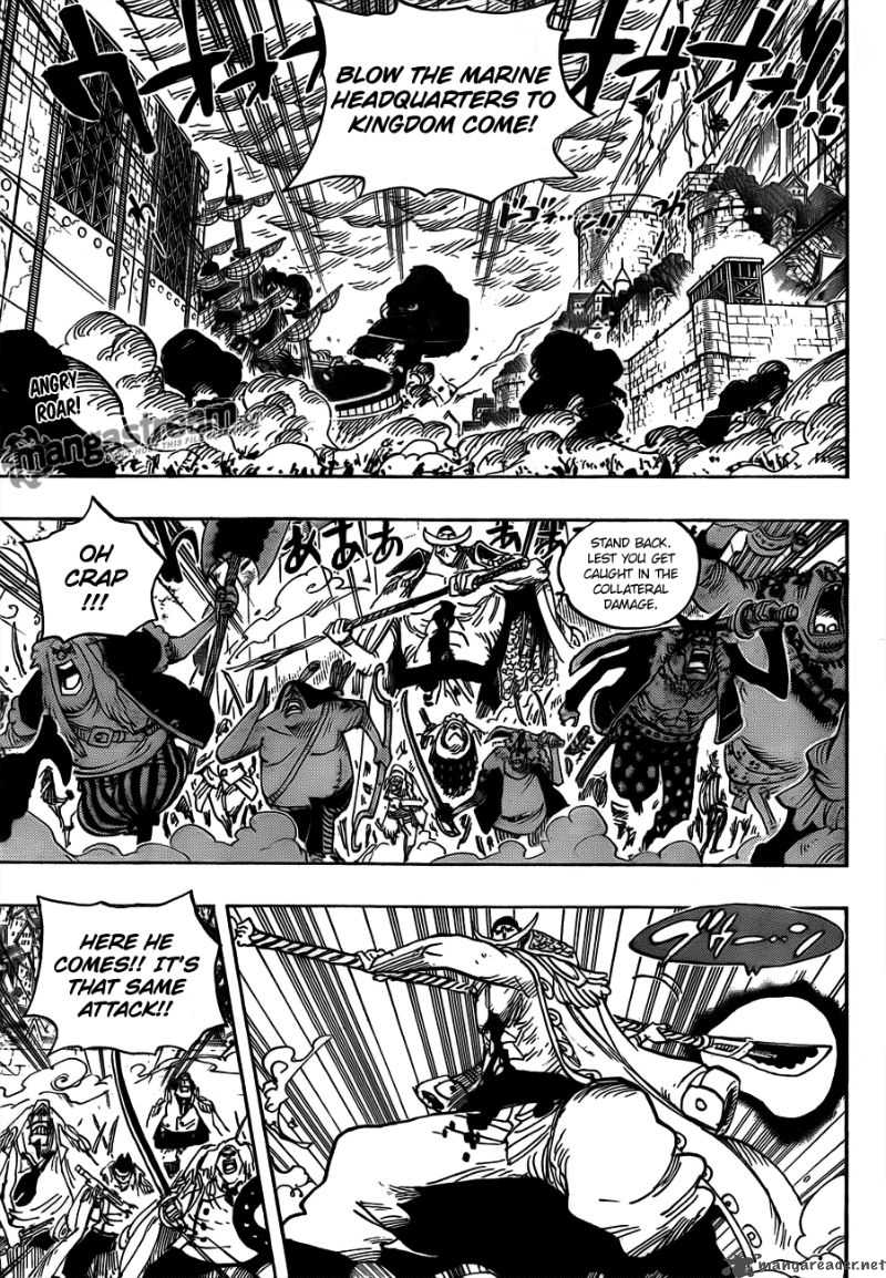 One Piece Manga Chapter 567 page 5 - Marineford Marine Headquarters - Oris Plaza