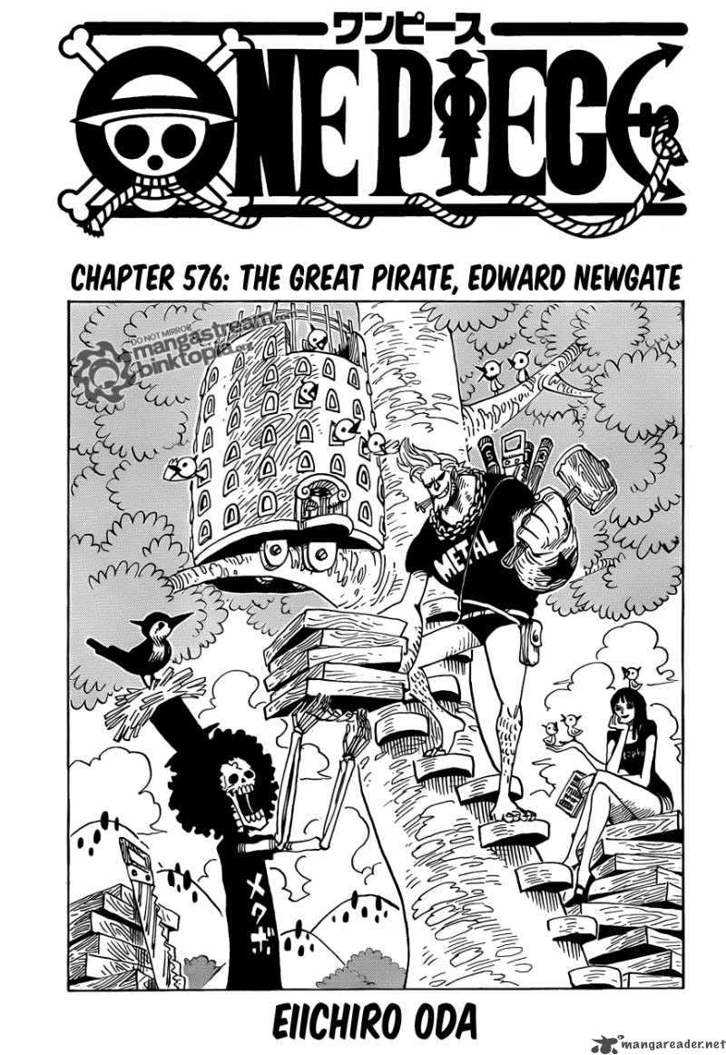 One Piece Manga Chapter 576 page 1 - The Great Pirate Edward Newgate