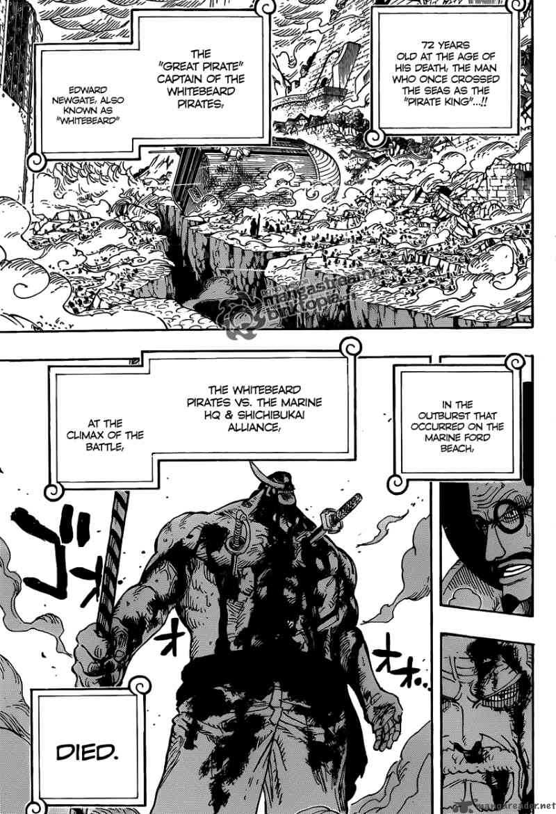 One Piece Manga Chapter 577 page 3 - Outrageous Events One After Another