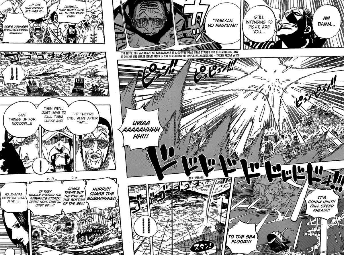 One Piece Manga Chapter 580 page 6 - The War's Conclusion