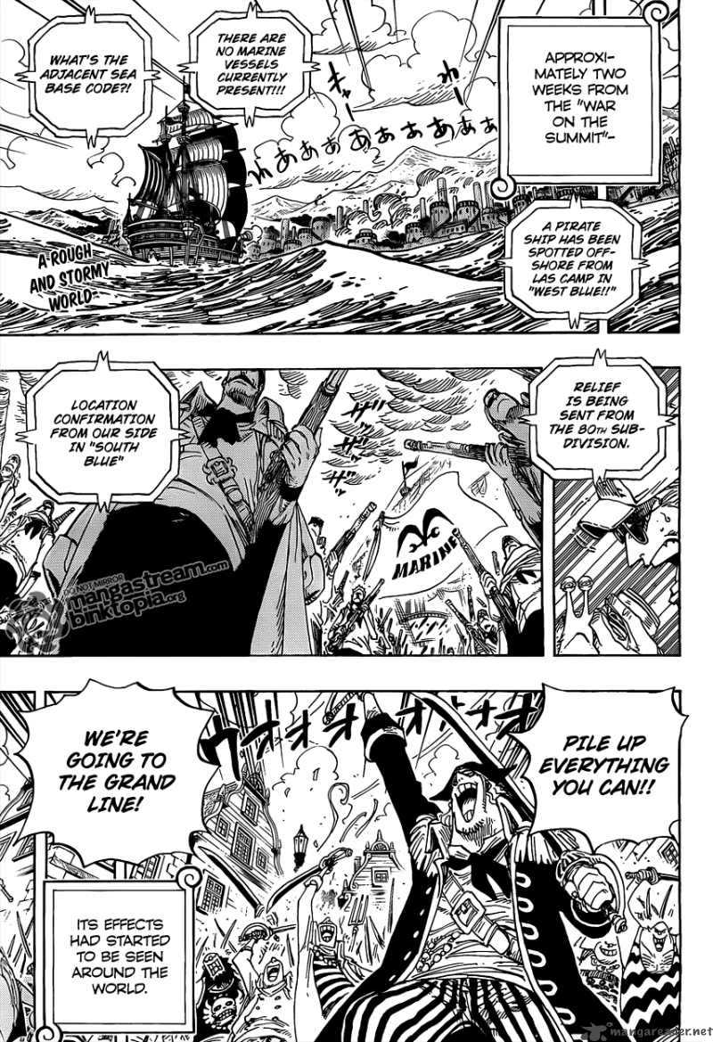 One Piece Manga Chapter 582 page 3 - Luffy and Ace
