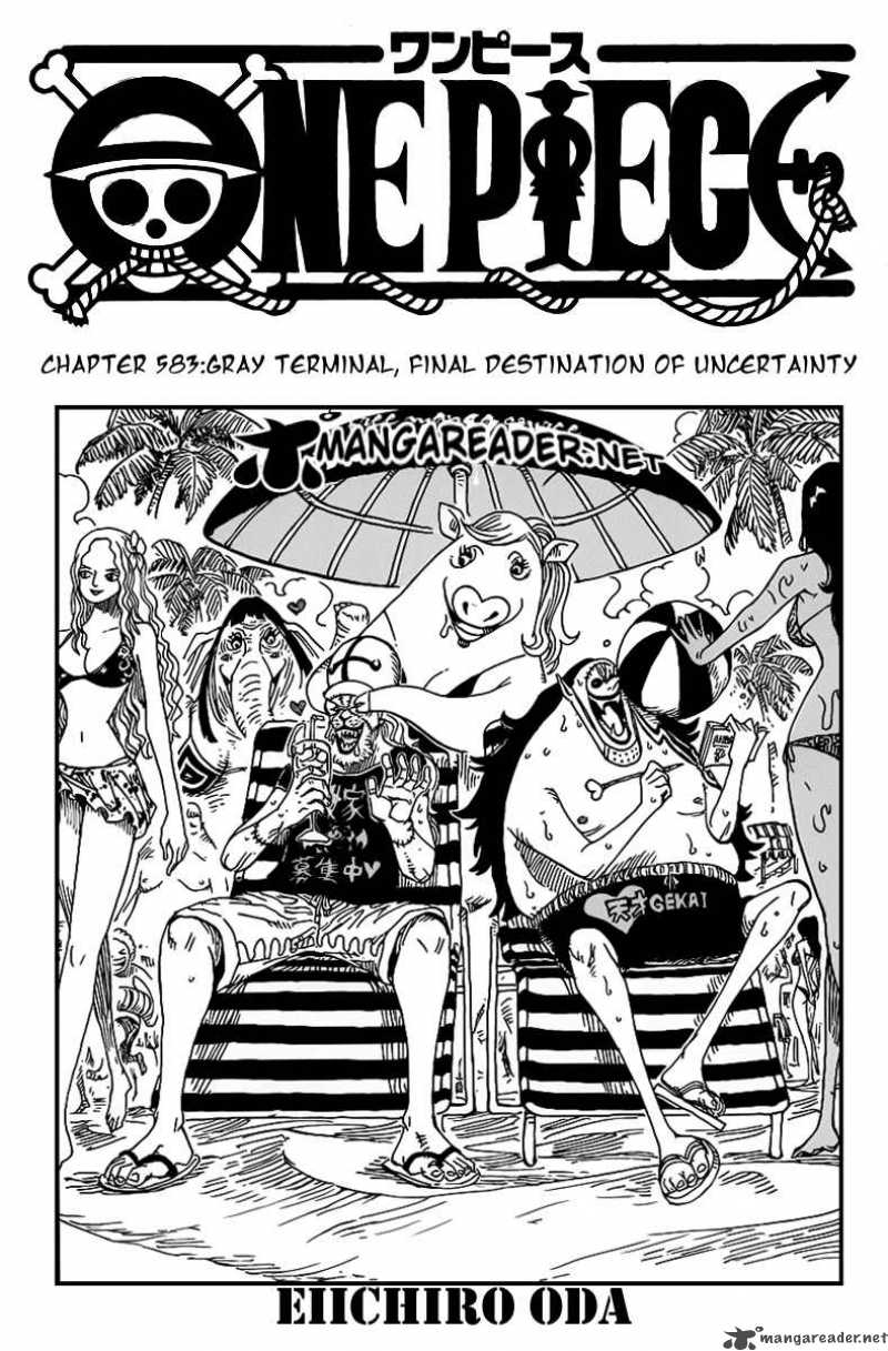 One Piece Manga Chapter 583 page 1 - Gray Terminal - The Final Destination of the Uncertainty