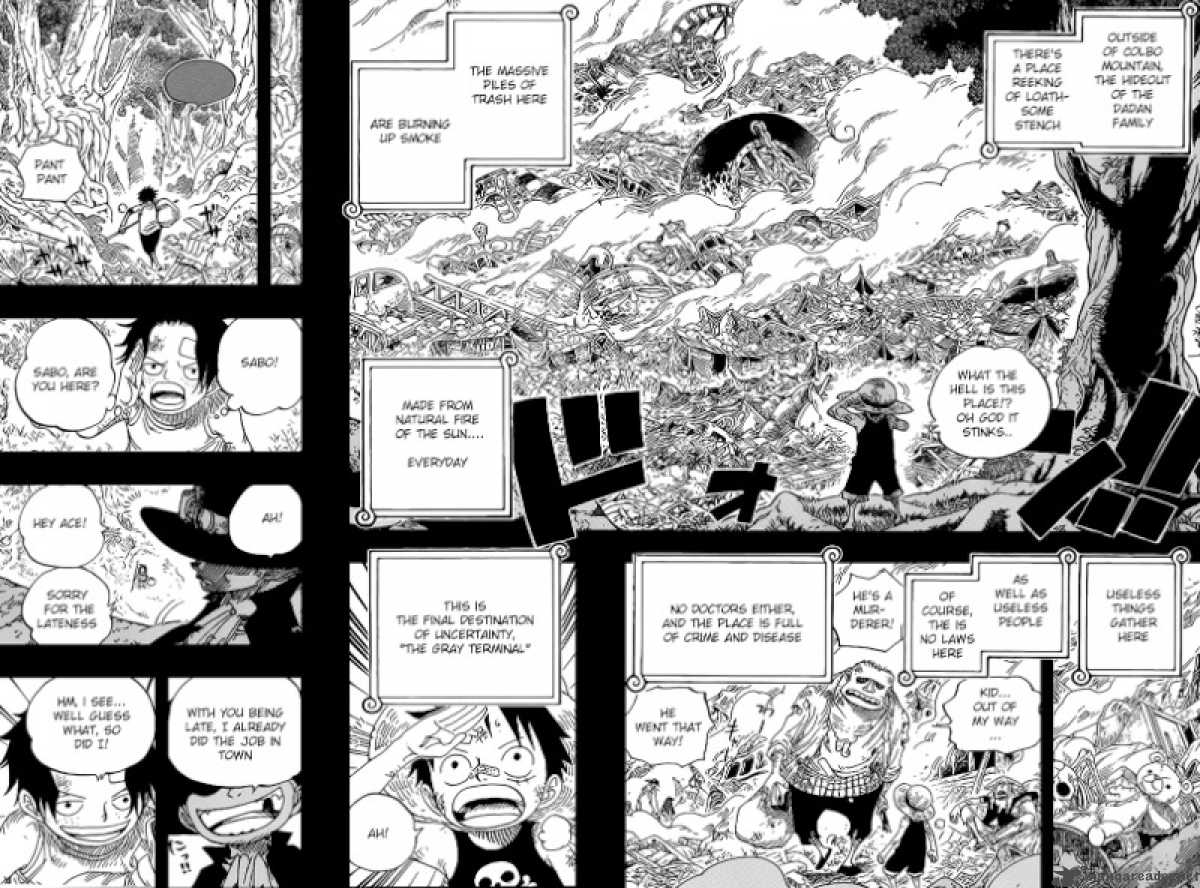One Piece Manga Chapter 583 page 10 - Gray Terminal - The Final Destination of the Uncertainty