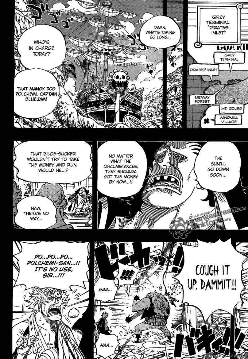 One Piece Manga Chapter 584 page 6 - Incident With Porchemy