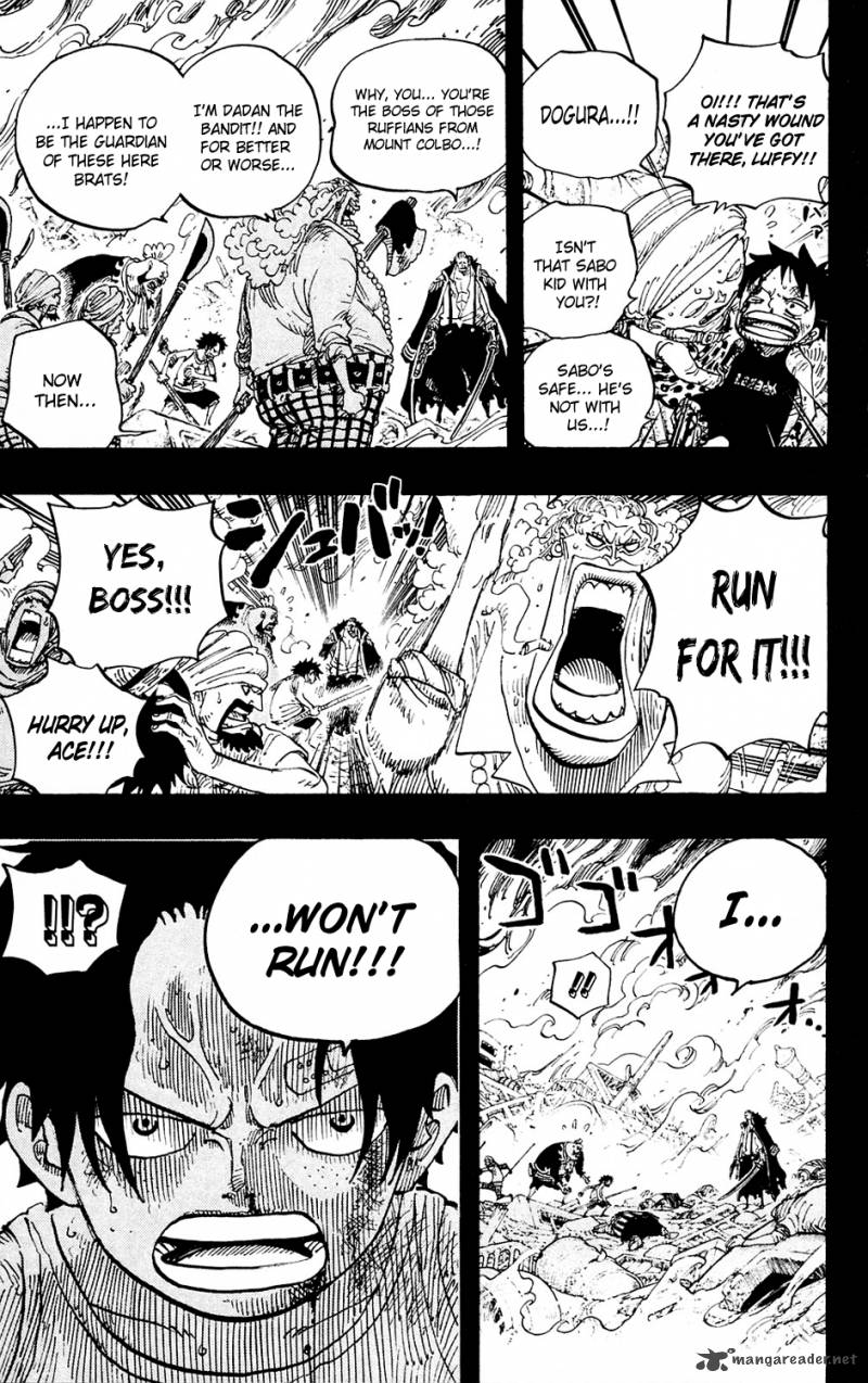 One Piece Manga Chapter 587 page 11 - I Will Not Run Away