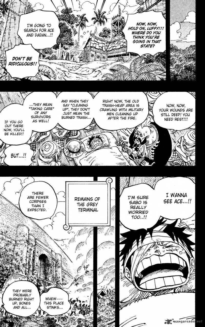 One Piece Manga Chapter 587 page 17 - I Will Not Run Away