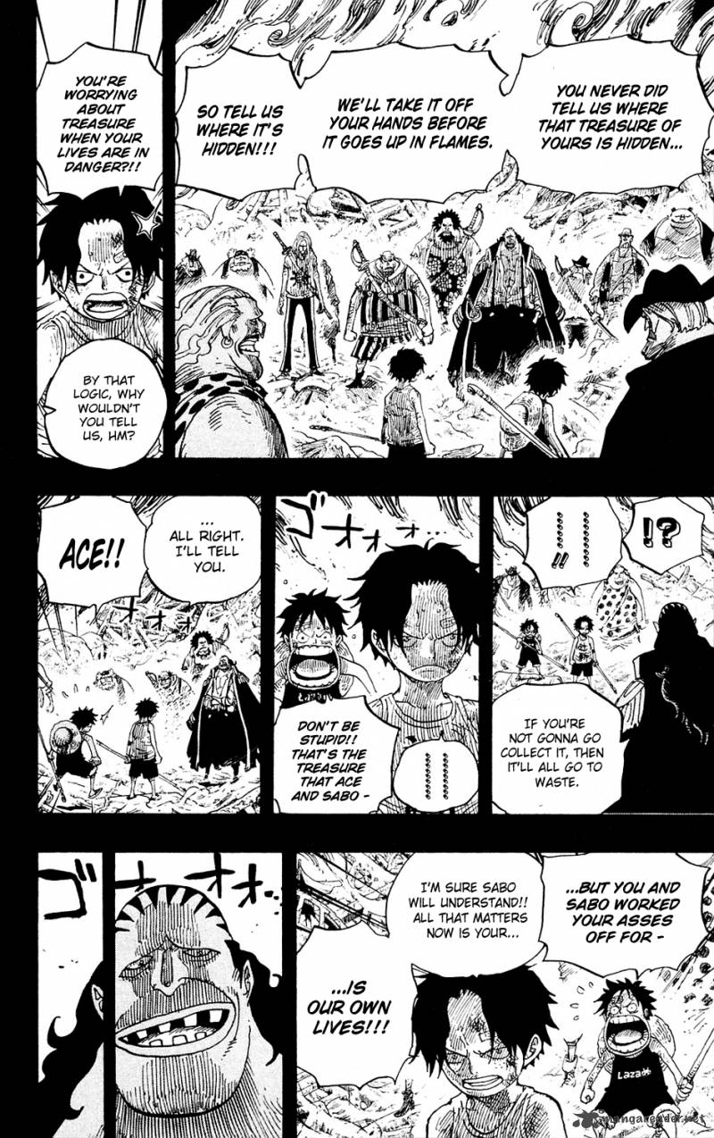 One Piece Manga Chapter 587 page 6 - I Will Not Run Away