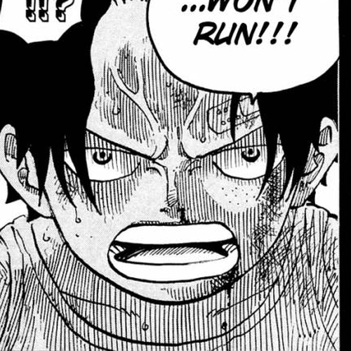 One Piece Manga Chapter 587 (I Will Not Run Away) cover