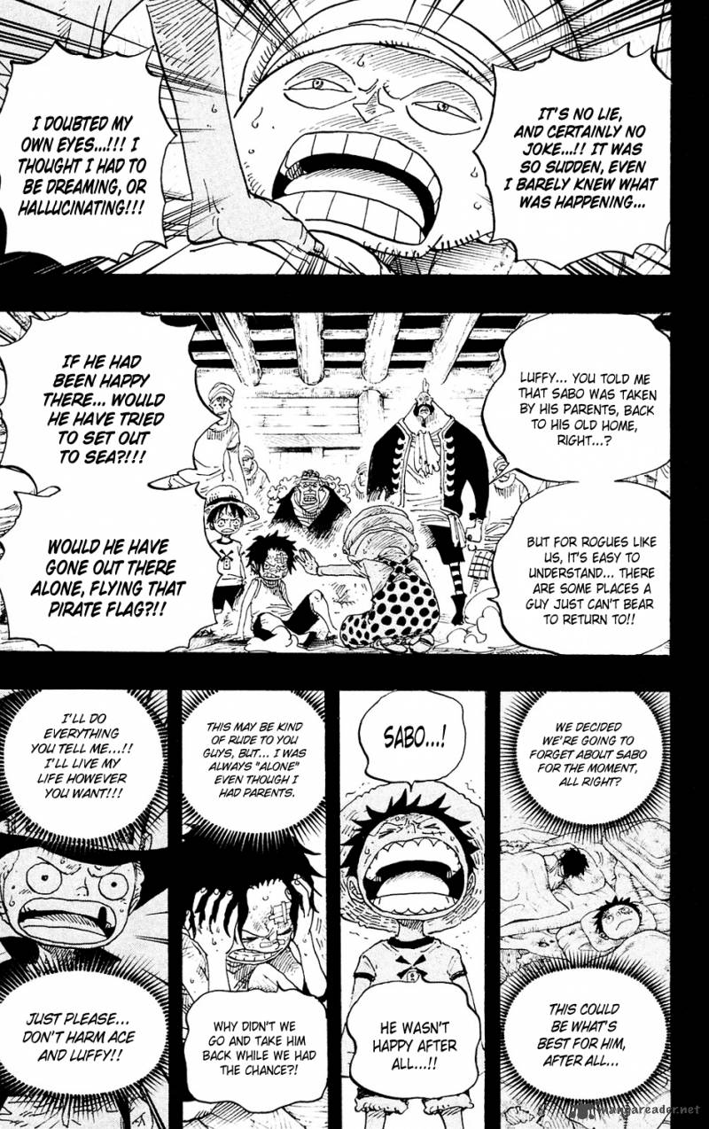 One Piece Manga Chapter 588 page 16 - Sabo's Ocean