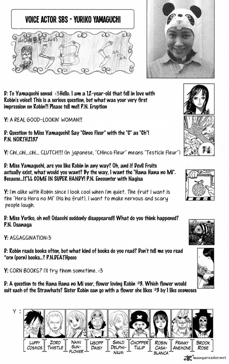 One Piece Manga Chapter 594 page 19 - Message