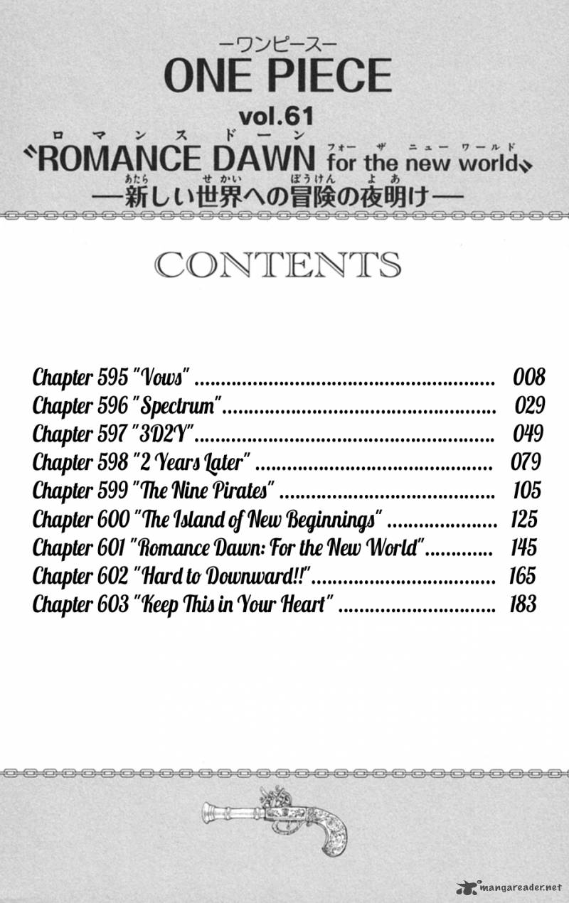 One Piece Manga Chapter 595 page 7 - The Pledge