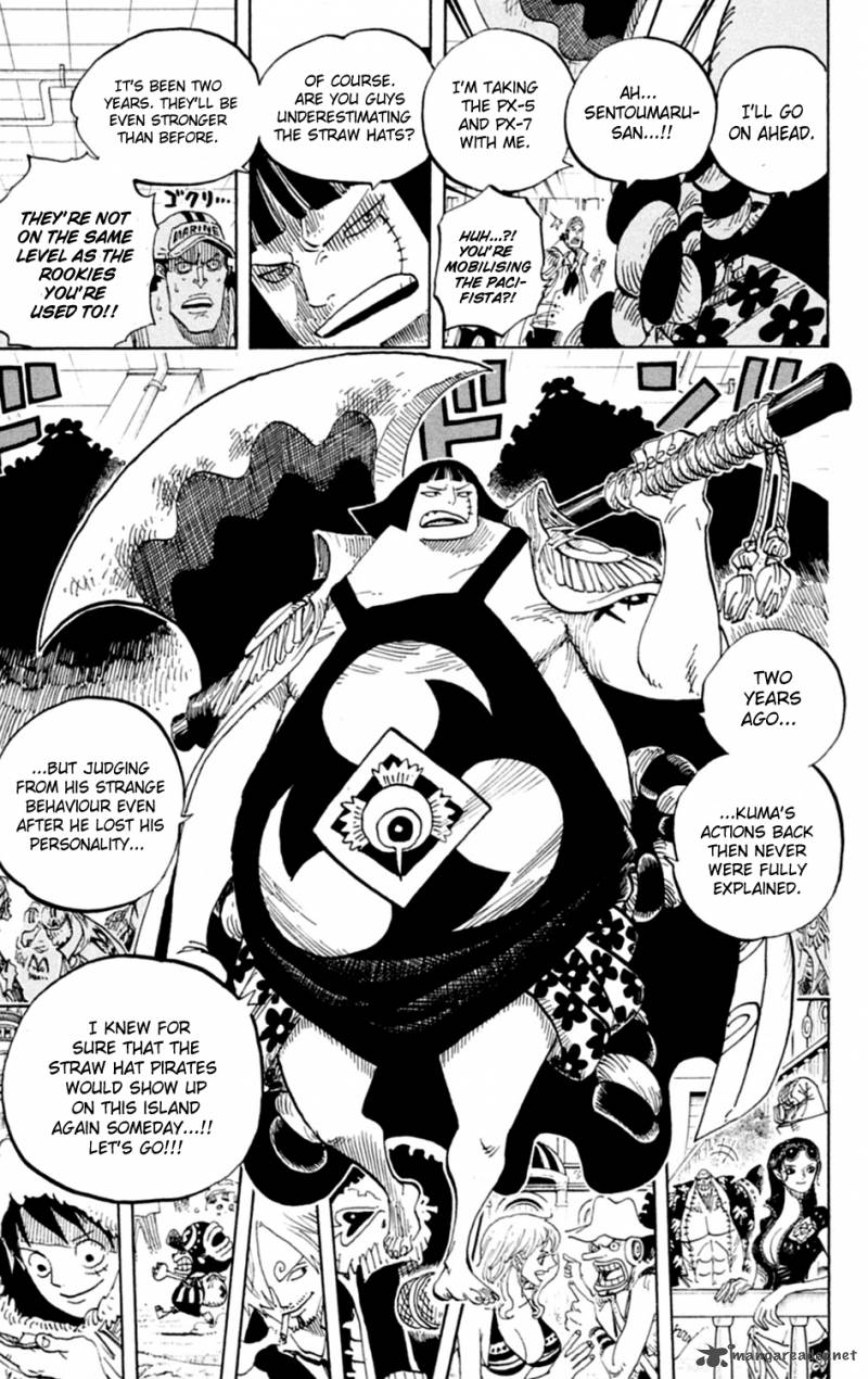 One Piece Manga Chapter 599 page 14 - Nine Pirates