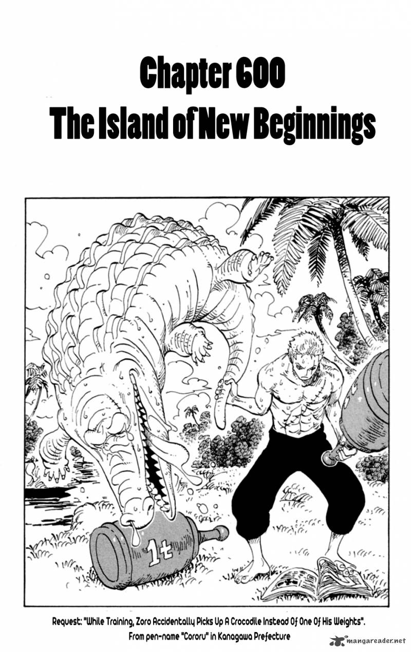 One Piece Manga Chapter 600 page 1 - Island of New Beginnings