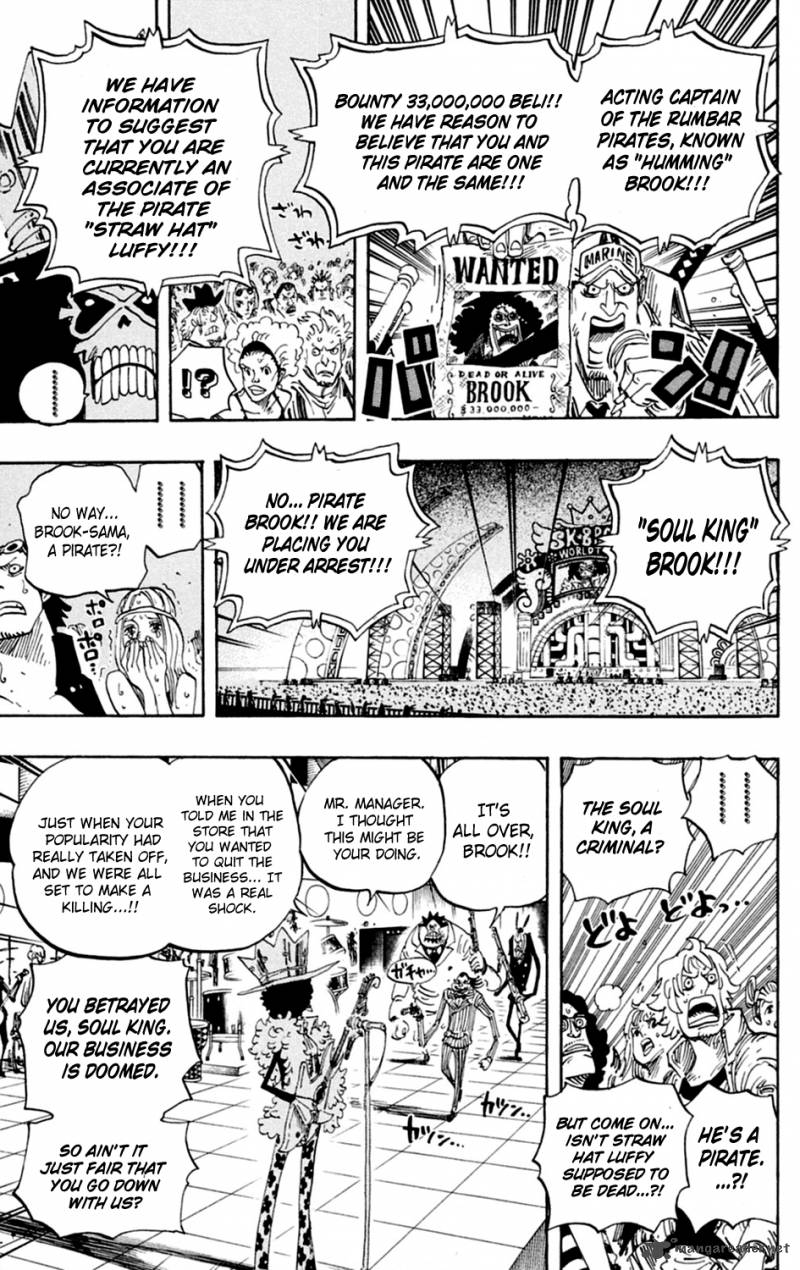 One Piece Manga Chapter 600 page 12 - Island of New Beginnings