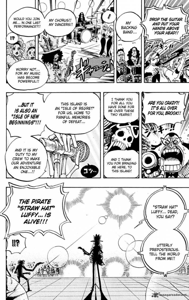 One Piece Manga Chapter 600 page 13 - Island of New Beginnings