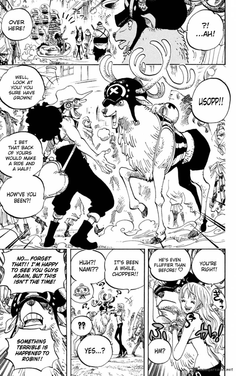 One Piece Manga Chapter 600 page 3 - Island of New Beginnings